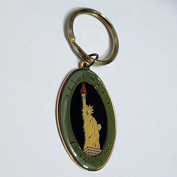 Statue Of Liberty Centennial 100 Year Limited Edition Keychain 1986 Rare History - Picture 4 of 6